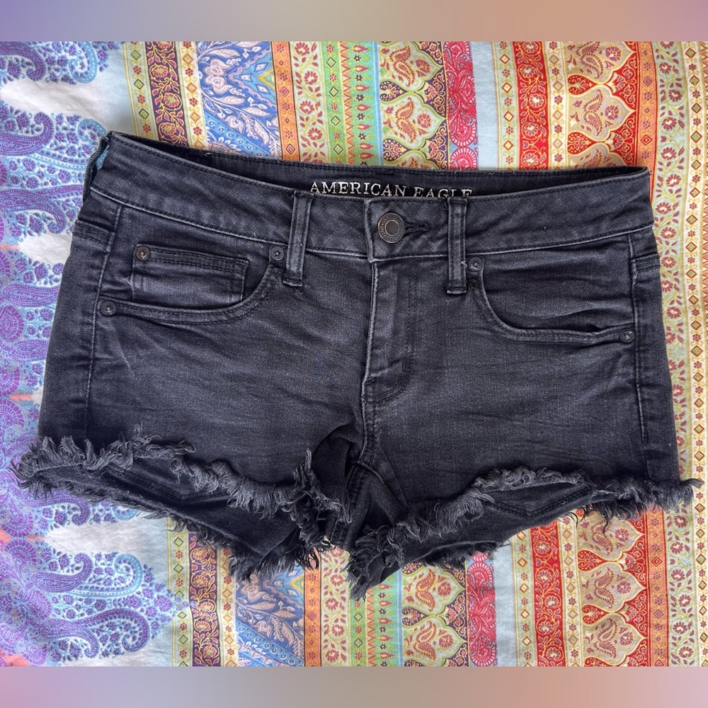 American Eagle Outfitters Dark Gray Jean Shorts